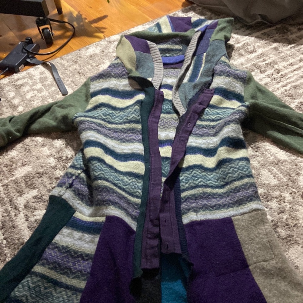 Handmade patchwork sweater size small